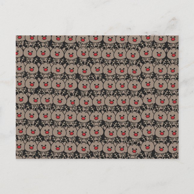 Carte Postale Faire-part Lignes de rennes (Devant)