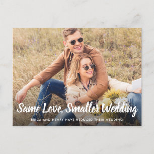 Carte Postale Faire-part Liste de Mariage Réduite Même Amour Photo