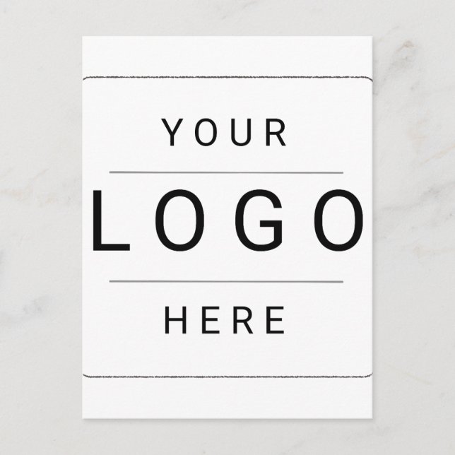 Carte Postale Faire-part Logo personnalisé (Devant)