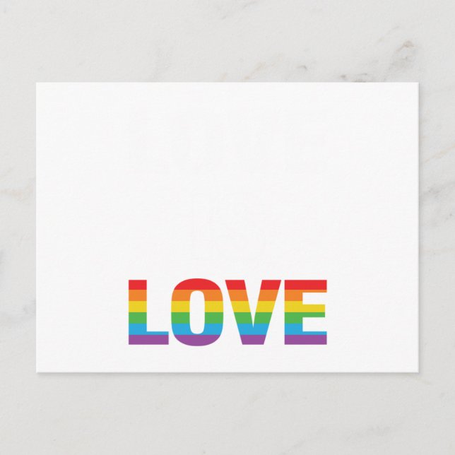 Carte Postale Faire-part Love Is Love (Devant)