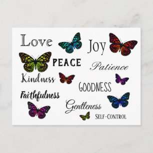 Carte Postale Faire-part Love Scripture Butterfly Enregistrer la date