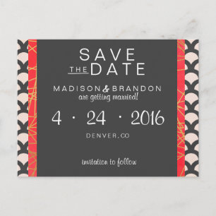 Carte Postale Faire-part Magnifique et Beau Save the Date