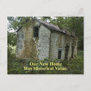 Carte Postale Faire-part Maison à valeur historique - Changement d'adresse