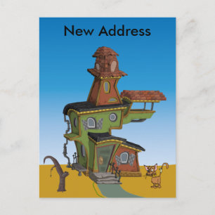 Carte Postale Faire-part Maison Laide Nouvelle Adresse
