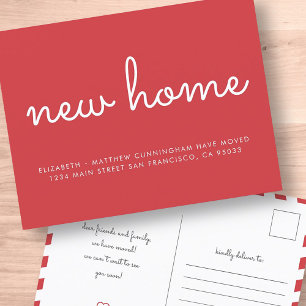 Carte Postale Faire-part Maison neuve chic et amusante moderne