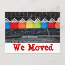 Maisons de plage colorées Nous Avons Déménagé De N