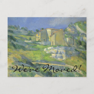 Carte Postale Faire-part Maisons en Provence par Cezanne, Changement d'adre