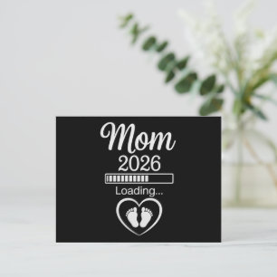Carte Postale Faire-part Maman 2026 Chargement Papa Annonce de Grossesse Bé