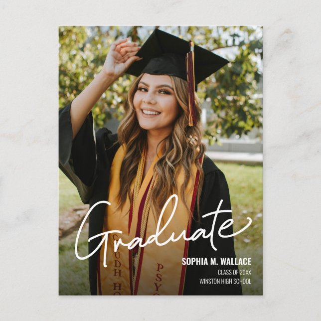 Carte Postale Faire-part Manufacture photo personnalisée Diplôme du seconda (Devant)