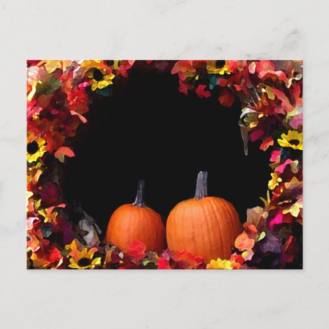 Carte Postale Faire-part Mariage d'automne rustique Save The Date Mariage T (Devant)