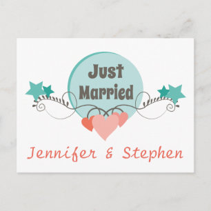 Carte Postale Faire-part Mariage de fleurs de pignons roses au mariage