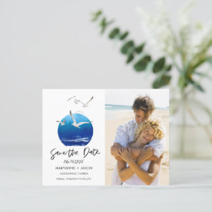 Carte Postale Faire-part Mariage de plage sur la côte de Floride - Enregist