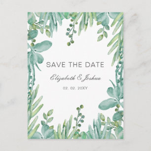 Carte Postale Faire-part Mariage des succulents sensationnels Enregistrer l
