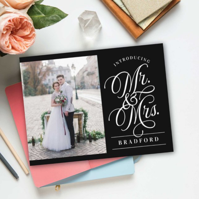 Carte Postale Faire-part Mariage en Elopement Glamour (Créateur téléchargé)