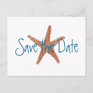 Carte Postale Faire-part Mariage - Enregistrer la date.blue