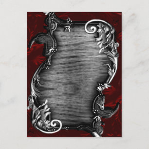 Carte Postale Faire-part Mariage gothique vampire de proclamation