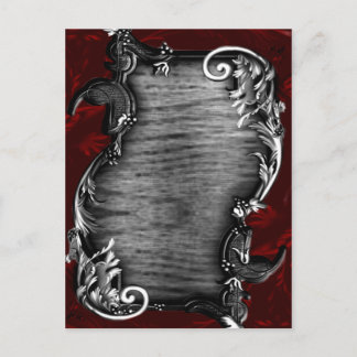 Carte Postale Faire-part Mariage gothique vampire proclamé