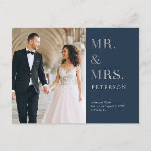 Carte Postale Faire-part Mariage Lavish Glow Silver