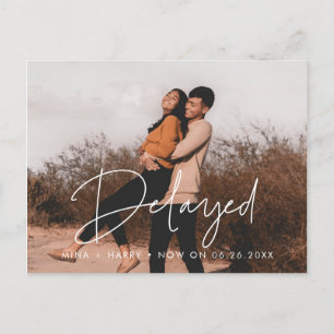 Carte Postale Faire-part mariage retardé