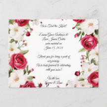 Mariage Romantique Rose Rouge & Muguet de Mai 