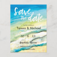 Mariage sur mesure à destination Plage aquarelle
