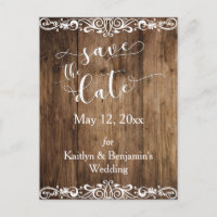 Marron Bois Rustique avec Typographie Fantaisie En