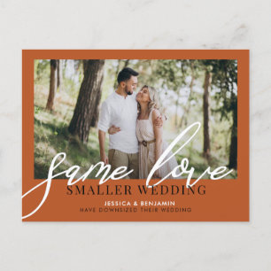 Carte Postale Faire-part Même Amour, Mariage Plus Petit Mise à Jour de Ma