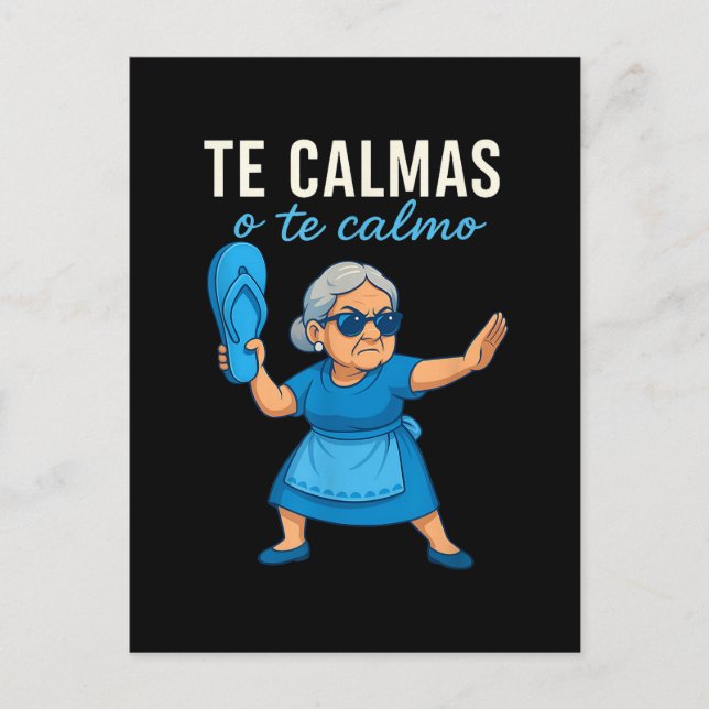 Carte Postale Faire-part Mère espagnole mexicaine drôle (Devant)