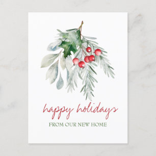 Carte Postale Faire-part Mistletoe aquarelle