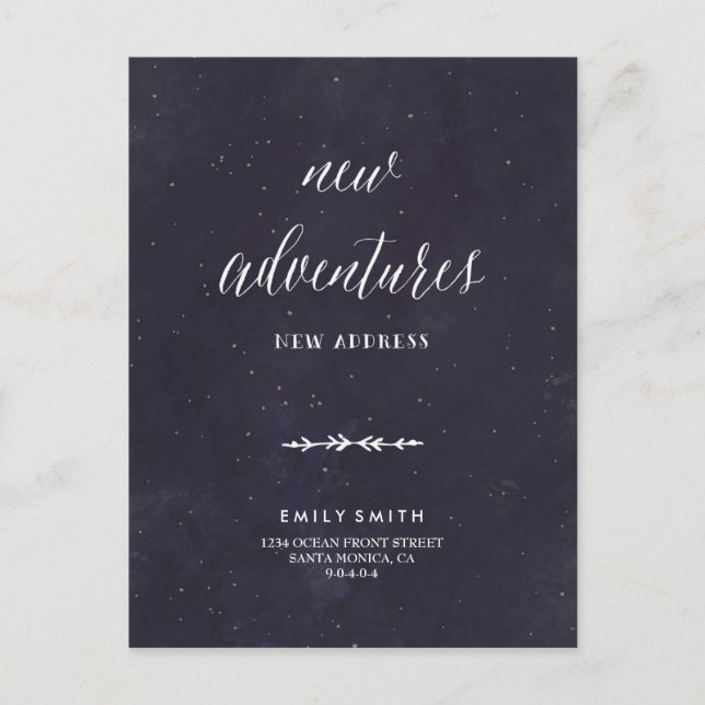 Carte postale faire-part mobile (Devant)