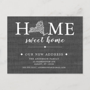 Carte postale Faire-part mobile de l'État de NEW Y