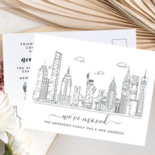 Carte postale Faire-part mobile de New York