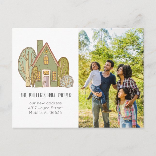 Carte postale Faire-part mobile | Nouveau quartier (Devant)