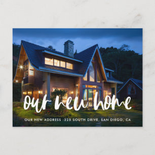 Carte Postale Faire-part mobile photo élégant moderne