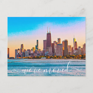 Carte postale Faire-part mobile Skyline de Chicago