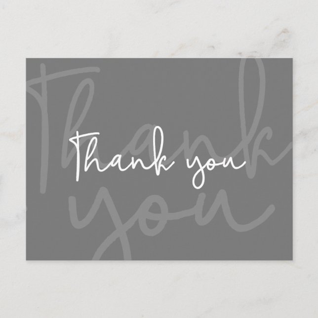 Carte Postale Faire-part Mod gris Couple Baby shower genre neutre (Devant)