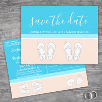 Modern Beach Unique Monogramme Mariage Enregistrer