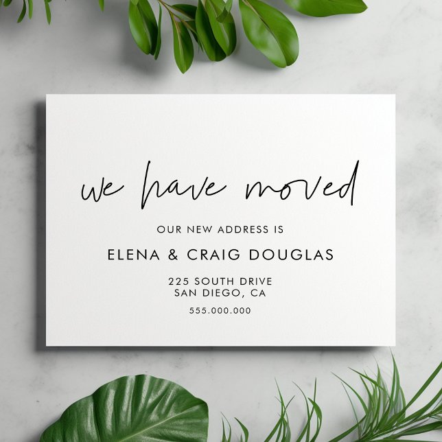 Carte Postale Faire-part moderne minimaliste (Créateur téléchargé)