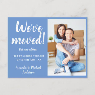 Carte Postale Faire-part Moderne Nous avons déménagé Nouveau changement d'a