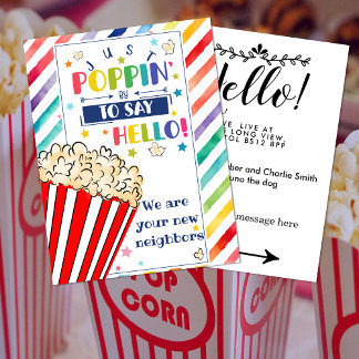 Carte Postale Faire-part Modifier Hello Neighbor, Nouvelle adresse, entrée
