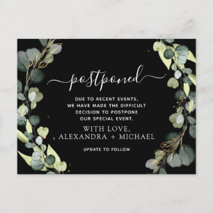 Carte Postale Faire-part Modifier la date de report de la végétation d'euca