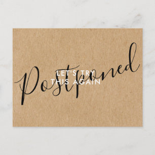 Carte Postale Faire-part Modifier la date reportée de l'événement annulé ru