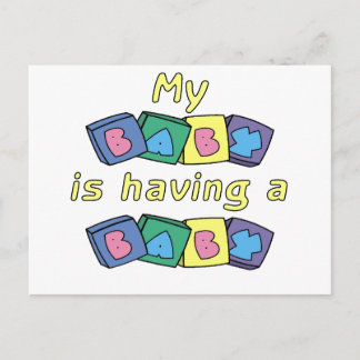 Carte Postale Faire-part Mon bébé a un bébé