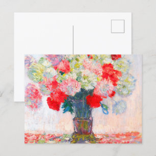 Carte Postale Faire-part Monet Peonies