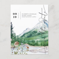 Montagne Fleur sauvage aquarelle | Enregistrer la 