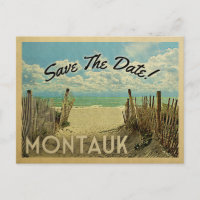 Montauk Sauvez La Date Vintage Plage Nautique