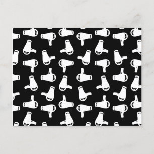 Carte Postale Faire-part Motif d'impression de sèche-cheveux Salon de coiff