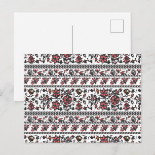 Carte Postale Faire-part Motif floral botanique Cottagecore