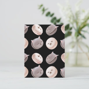 Carte Postale Faire-part Motif Macaron