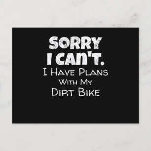 Carte Postale Faire-part Motocross Racing Motorcycle Dirt Quote De Vélo Amu